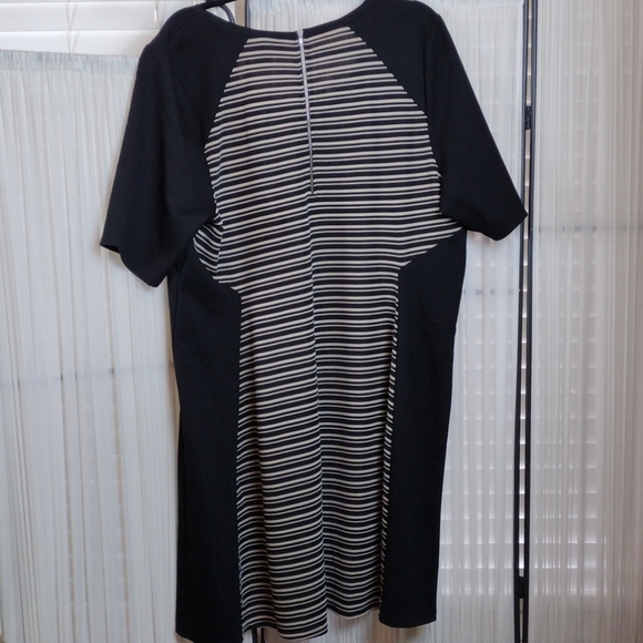 NWT Lane Bryant Color Block Short Sleeved Dress 18/20 - Picture 6 of 12